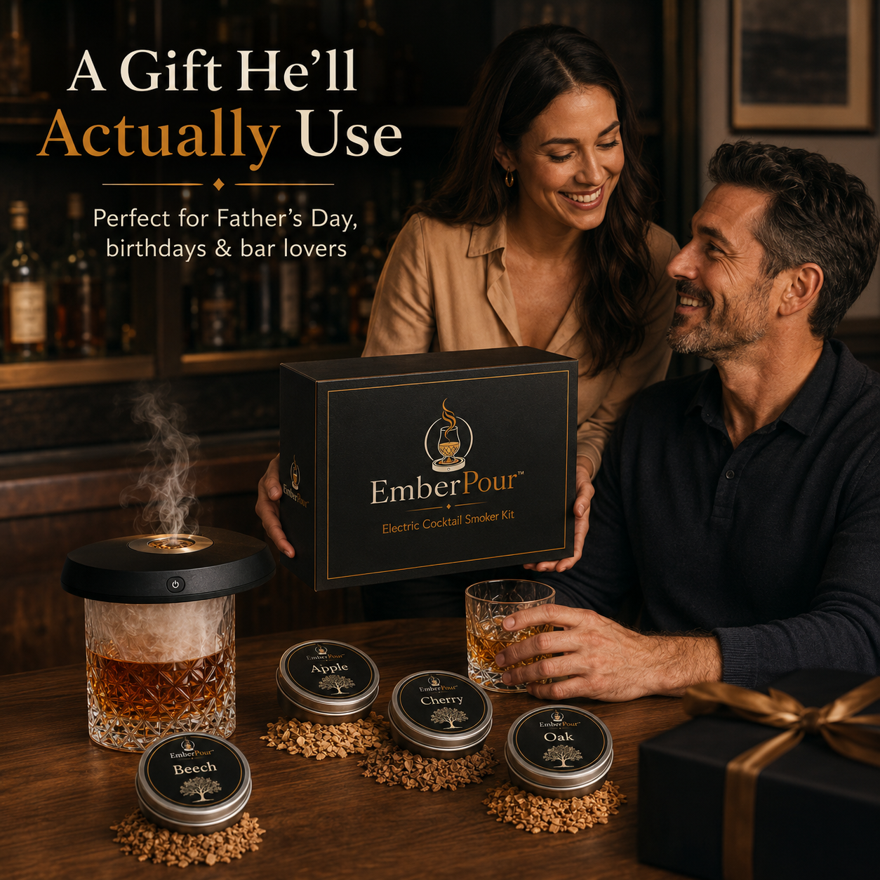 EmberPour™ Electric Cocktail Smoker Kit